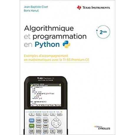 Algorithmique et programmation en Python avec TI-83 Premium CE 